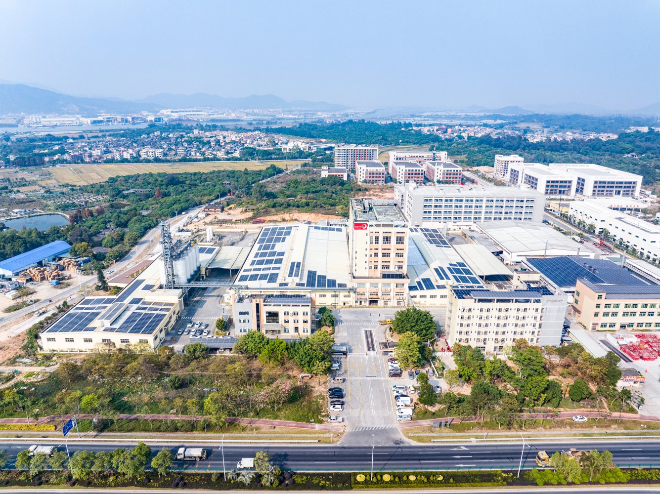 Skretting Zhuhai factory aerial view
