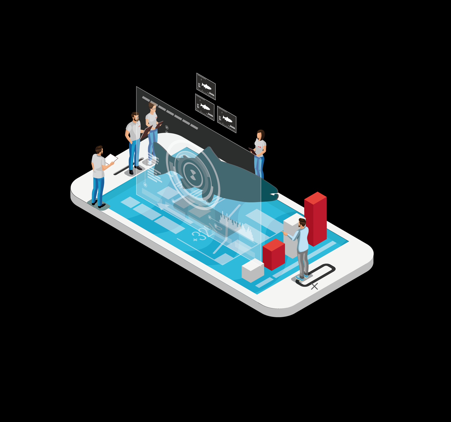 Skretting 360+ animated graphic