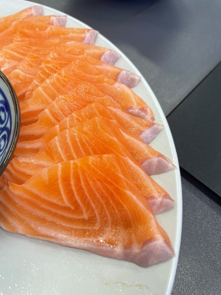 Salmon sashimi